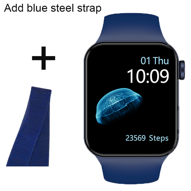 IWO Smartwatch Smart Watch Series 7 Double Button Heart Rate Monitor Dial Call Smart Watches Men Women For IOS Android