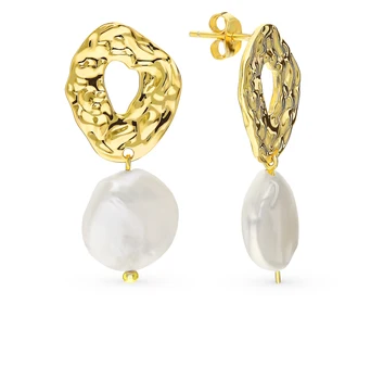 

Silver earrings with pearls sunlight sample 925