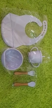 Juego de 5 uds. De cuencos de silicona para bebé, juegos de vasos, sin BPA, cuchara impermeable, alimentación antideslizante, tazón de silicona, vajilla, productos para bebé