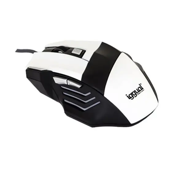 Оптическая мышь iggual IGG315026 STORM 2400 точек/дюйм 7 D USB White