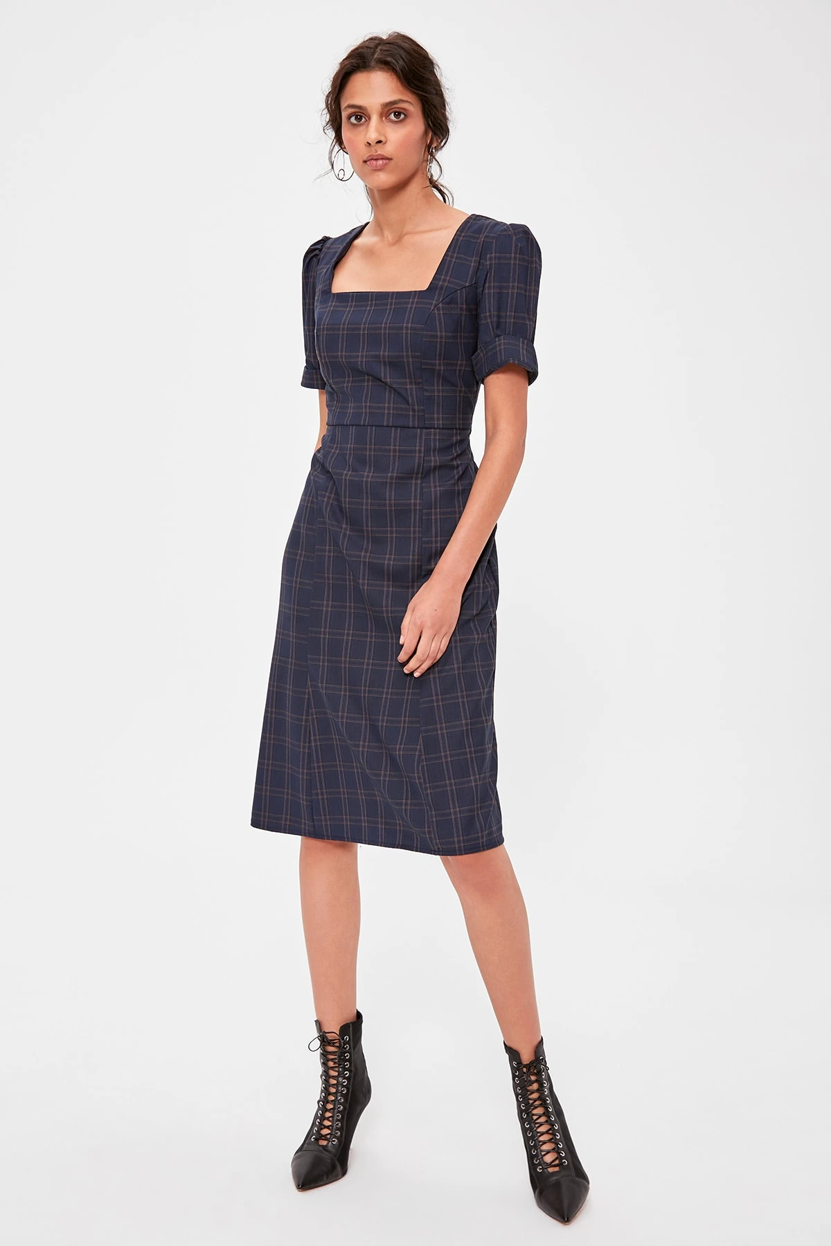 navy striped dresses