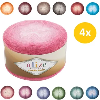 

Angora Gold Ombre Cake Yarn 4x150gr-825mt %20 Wool - %80 Acrylic DIY Crochet Knitting Wrap-Beanie-Sweater