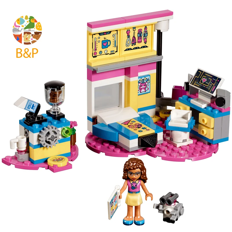 

41329 165pcs Friends Series Olivia's Deluxe Bedroom Model Building Blocks Bricks Enlighten Toys for Children 10850 Gift