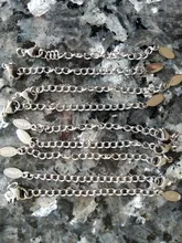 10 unids/lote de cadena de cola de extensión extendida de acero inoxidable, cierres de langosta, conector, accesorios para fabricación de joyas DIY, pulsera, collar