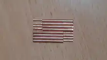Aguja de soldadura de óxido de aluminio, varilla excéntrica de 3mm, máquina de soldadura, bolígrafo de soldadura, batería, placa de níquel, 8 Uds.