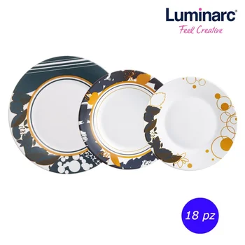 

Service dishes tableware arcopal PCs 18 Footprints Luminarc