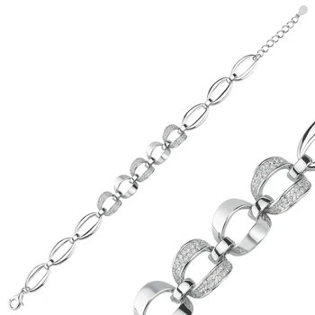 

Silver 925 Sterling Zircon Cubic Zirconia Bracelet