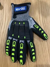 GMG-guantes de trabajo de seguridad TPR, resistentes al impacto, antigolpes, mecánicos, resistentes al impacto