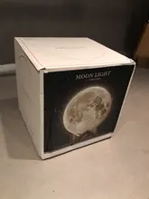 Night-Light Moon-Lamp Touch-Switch Bedroom-Decoration LED Birthday-Gift 3d-Print Rechargeable