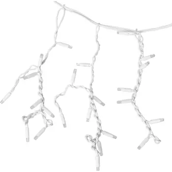 

Garland led icicle uniel "fringe" electric 3 M color warm White