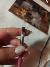 Cepillo de limpieza de polvo para uñas, mango de madera para cutículas planas, brillantes, para manicura artística, 1 unidad