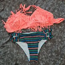 Bañador a juego para madre e hija, ropa de baño con borla, traje de baño