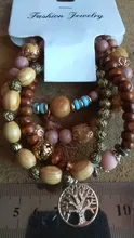 CHENFAN jewelry-pulseras bohemias para mujer, pulsera de piedras naturales, accesorios de ropa para mujer