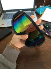 Máscara de esquí para hombre y mujer, gafas de seguridad con filtro para la boca a prueba de viento y de Motocross