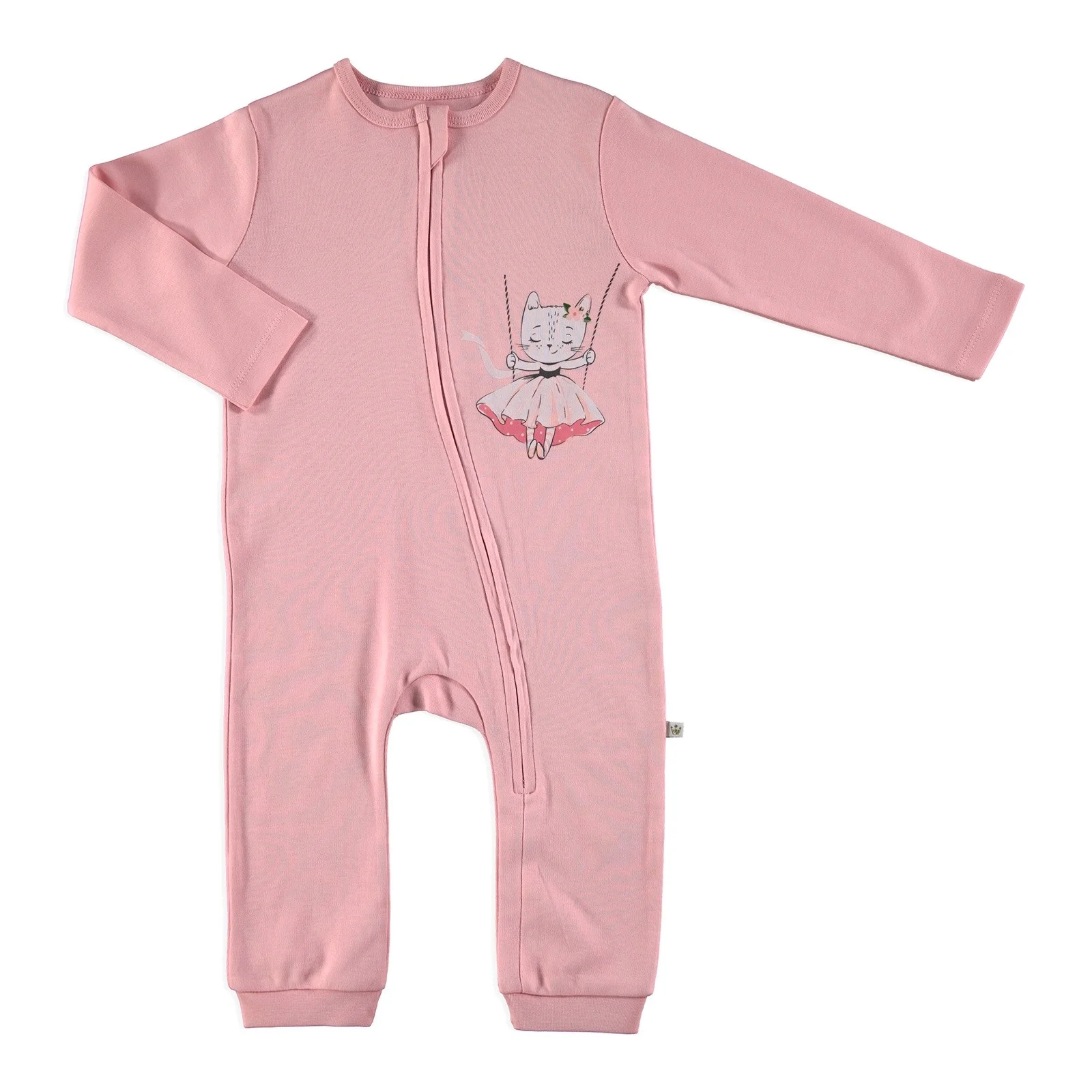 

ebebek For My Baby Princess Cat Rib Zippered Romper