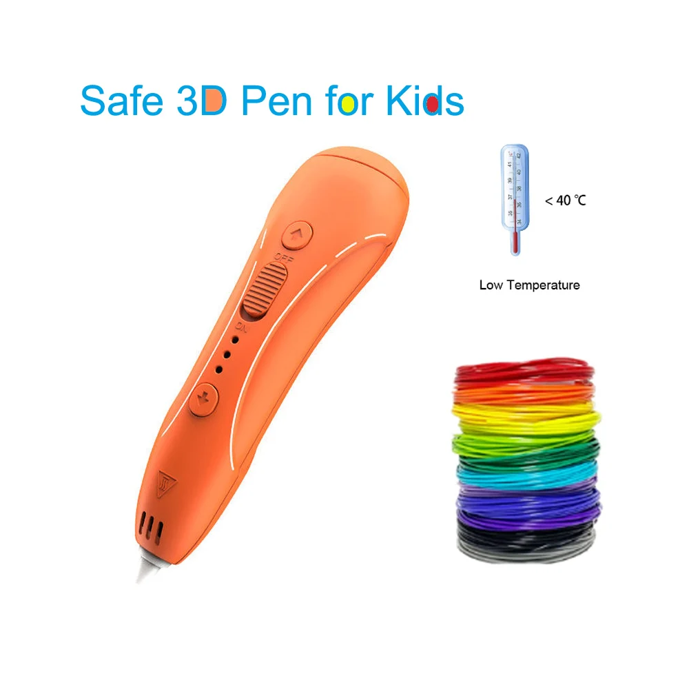 3D Magic Pen Low Temperature for Kids Writing Anti-Scald Printing Print PCL Filament Creative Gift Safe Children | Компьютеры и офис