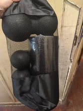 3/5 Uds Yoga de rodillos de masaje y pelota para hacer ejercicio juego de rodillo de espuma para el dolor de espalda auto-miofascial tratamiento Pilates músculo de ejercicios