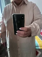 Sundress Long-Shirt Lapel-Neck Loose ZANZEA Vestido Casual Elegant Women Autumn Plus-Size