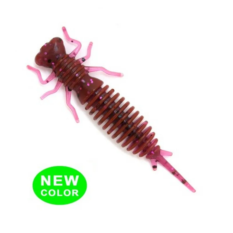 Силиконовая приманка Fanatik LARVA 2 дюйма (50 мм) (8 шт. в упаковке) | Спорт и развлечения
