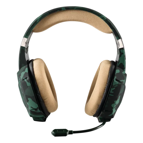 Игровая стереогарнитура 20865 Trust GXT 322C 2м зелёный камуфляж
