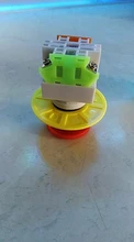 Interruptor de botón de parada de emergencia, equipo de elevación, bloqueo automático, tapa roja tipo seta 1NO 1NC DPST, CA 660V 10A