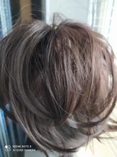 LUPU-moño sintético desordenado para mujer, moño con bandas elásticas para el cabello, coleta recta de Donut, extensiones de cabello