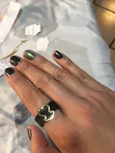 Oso de acero de titanio anillo hueco de malla de anillo individual alto calidad oso anillo para mujer Tricolor al por mayor venta al por mayor nuevo DisgnHot