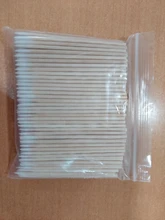 300 unids/pack mango corto de madera pequeño señaló cabezal con punta de algodón Semi permanente cejas tatuaje belleza Color maquillaje dedicado