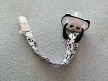 Chupete Dummy de Panda para pezón de bebé, chupete de silicona de grado alimenticio de PP, pezones de ortodoncia para niño pequeño con anillo, mordedor para bebé