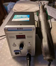 Pistola de aire caliente 858D, estación de soldadura 2 en 1, 700W, 110V, 220V, BGA refundido, SMD, SMT, herramienta de reparación de soldadura, pistola de calor, LED Digital