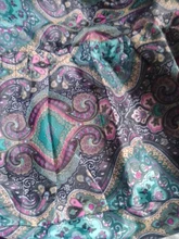 Mochila de nailon con cordón para mujer, de gran capacidad con estampado Floral morral, perfecto para compras y Fitness