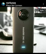 Insta360-Cámara de acción One X2 360, 5,7 K, vídeo VR, 10M, impermeable, Insta 360 One X2, cámara deportiva de bolsillo