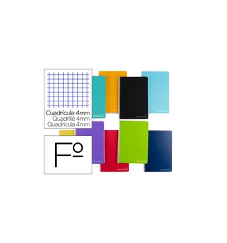 

Spiral notebook led FOLIO WITTY hard cover 140H 75GR Picture 4MM with assorted colors margin