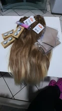 FASHION IDOL-mechones de pelo liso Yaki, 18-22 pulgadas, 6 pulgadas, frontal de encaje con cierre, tejido, ombré, marrón, dorado, extensión de cabello