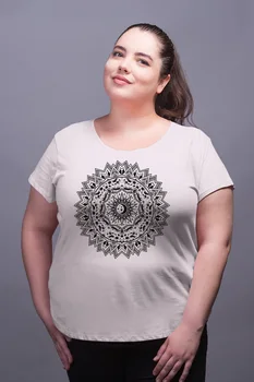 

Angemiel Wear Stars the Moon Between White Women Cotton Large Size T-Shirt
