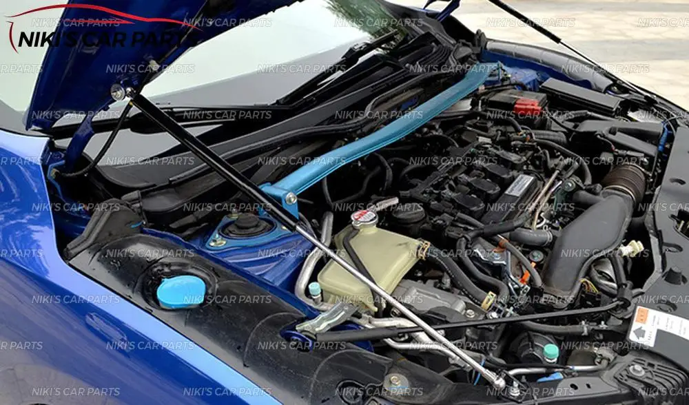 Стойки амортизатора капота для Honda Civic- нержавеющая сталь 1 комплект/2 шт. литье украшение автомобиля Стайлинг внешний