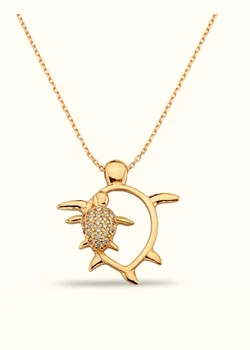 

Turtle Gold Necklace 02-378-K1177A
