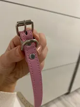De cuero suave sólido Collar de perro ajustable correa para el cuello perrito seguro collares para pequeño mediano perro grande Collar gatito gato Accesorios