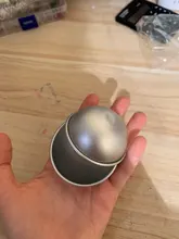 Moldes de bombas de baño redondos de aleación de aluminio, 2 uds., herramienta artesanal, bomba de baño, Bola de sal, regalos caseros, molde de esfera semicircular