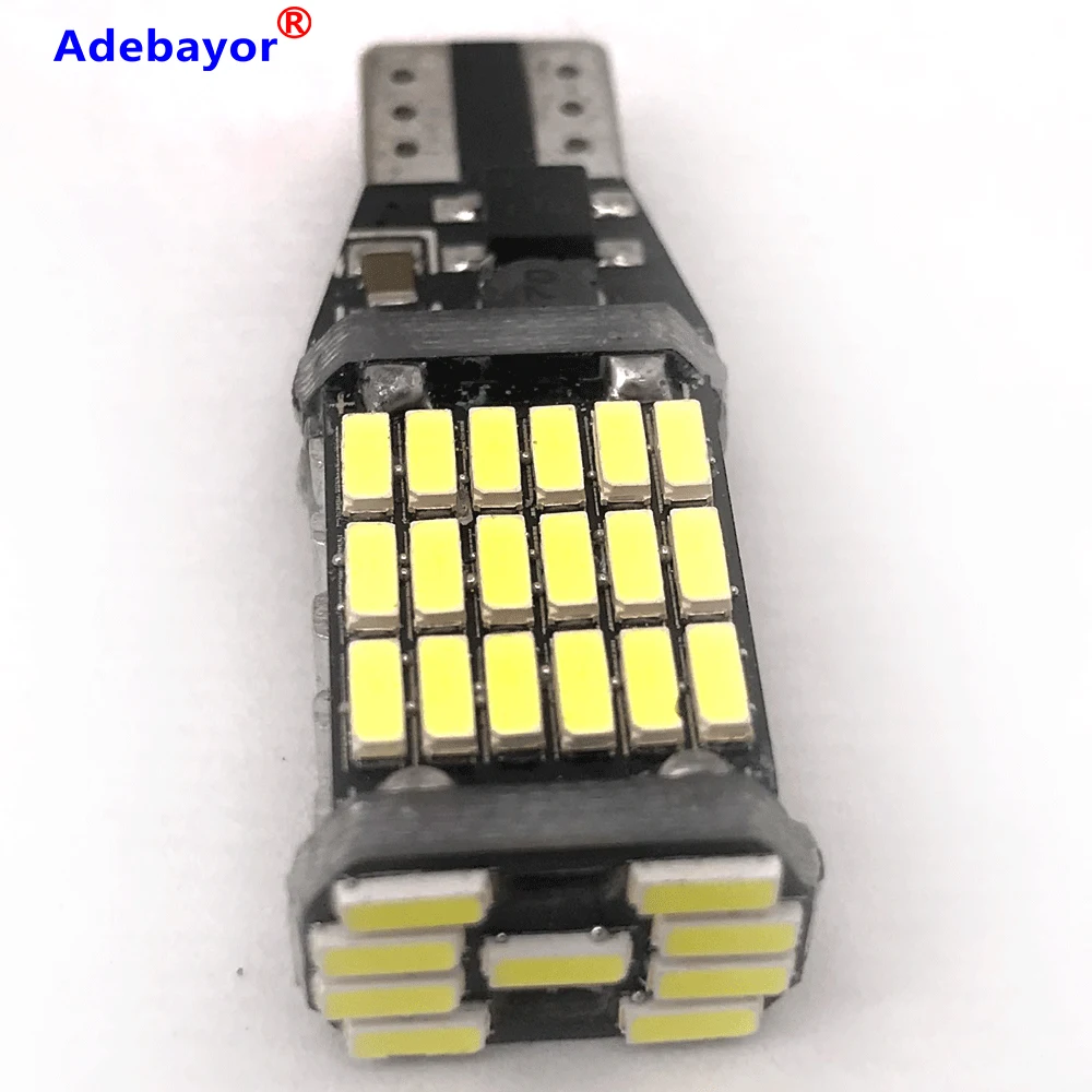100 шт. T15 t10 45 SMD 4014 светодиодный автомобильный дополнительный стоп-сигнал задние