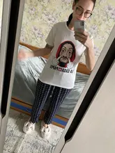 Camisetas de La Casa de Papel para mujer, camisetas de moda para mujer, estilo Harajuku, de hip hop