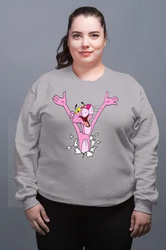 

Angemiel Wear Wall Hottest Pink Panther Gray Female Sweatshirt
