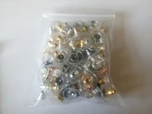 Lote de pendientes de goma para hacer joyas, 100 unidades