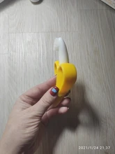 Mordedor de silicona para bebés, cepillos dentales de entrenamiento sin BPA, seguro, anillo de dentición, juguetes para niños, regalo de masticación al por mayor