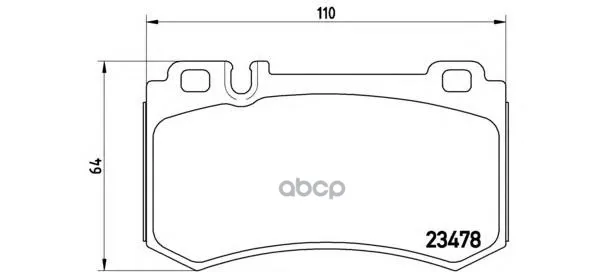Комплект Тормозных Колодок Задних Brembo P50061 Brembo арт. P50061