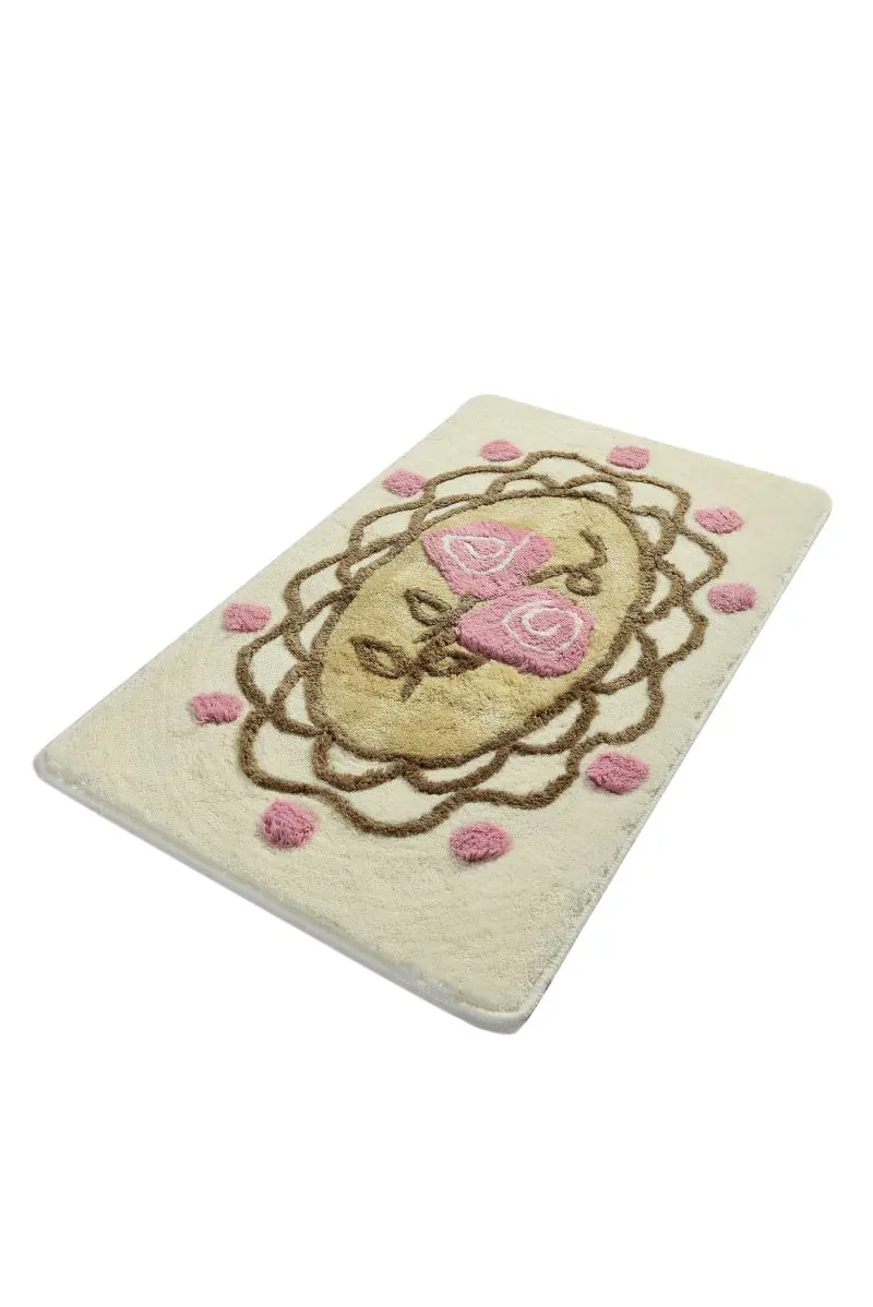 Коврик для ванной-коврики | коврик для ванной нескользящие Противоскользящие коврики кружева бежевый 60X100 см