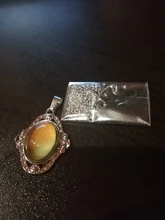 Collares de estilo Retro, joyería elíptica de Palacio, collar con Control de temperatura, cambio de Color, cadena de acero inoxidable