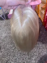 Luvin-pelucas frontales de encaje transparente para mujeres negras, cabello humano brasileño liso Remy, corto, Bob, desplumada, 613