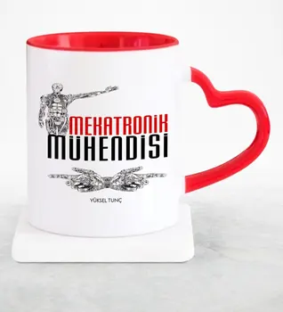 

Personalized Professional Mechatronics Engineer Red Heart Mug Cup