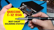 Soldador electrónico OLED estación Digital de soldadura de T12-956, 1,3 pulgadas, con mango de Metal M8 negro y puntas de pistola para soldar T12